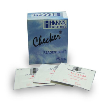 Hanna HI721-25 réactifs pour fer 0,00 à 5,00 mg/l, 25 pièces pour mini photomètre Checker